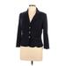 Forever 21 Blazer Jacket: Short Black Print Jackets & Outerwear - Women's Size Large