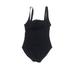 Calvin Klein One Piece Swimsuit: Black Solid Swimwear - Women's Size 2X-Small