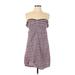 Roxy Casual Dress - Mini Open Neckline Sleeveless: Pink Dresses - Women's Size Large