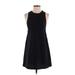 American Apparel Casual Dress - A-Line: Black Solid Dresses - Women's Size X-Small