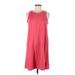 Gap Casual Dress - A-Line: Pink Solid Dresses - Women's Size Medium