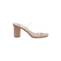 Dolce Vita Heels: Slip-on Chunky Heel Casual Ivory Shoes - Women's Size 9 - Open Toe