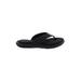 MEMORIES Fashion Accessories Flip Flops: Black Solid Shoes - Women's Size 7 - Open Toe