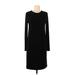 Norma Kamali Casual Dress - Sheath: Black Solid Dresses - Women's Size Medium