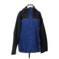 Sierra Sport Windbreaker Jacket: Mid-Length Blue Print Jackets & Outerwear - Women's Size Medium