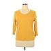 St. John's Bay 3/4 Sleeve T-Shirt: Yellow Tops - Women's Size X-Large