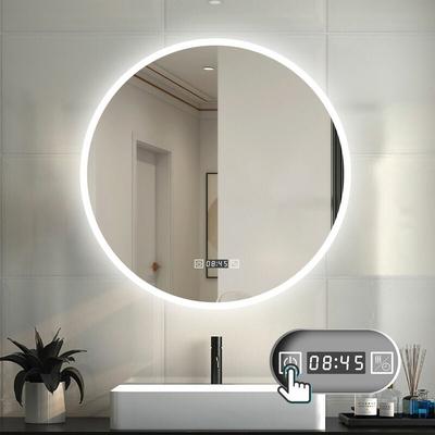 LED Spiegel Badspiegel mit Beleuchtung Badezimmer Spiegel Rund mit Beschlagfrei 3 Lichtfarbe Image