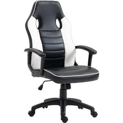 Svita - Gaming Stuhl Ergonomischer PC-Stuhl Höhenverstellbar Kinder Teenager Schwarz/Weiß