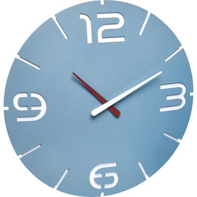 60.3047.14 Quarz Wanduhr 35 cm x 3.5 cm Meerblau - Tfa Dostmann Image