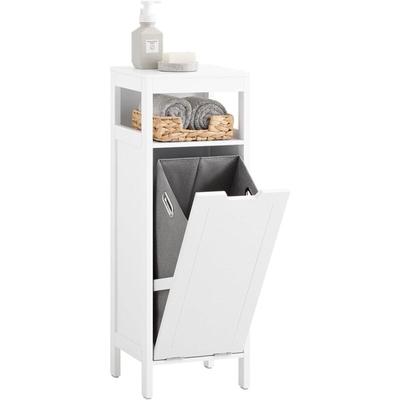 Sobuy - BZR122-W Wäscheschrank mit ausklappbarem Wäschesack Wäschetruhe Wäschesammler Wäschekorb Image