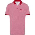 BRAX Herren Style Paddy Poloshirt in Sportiver Two-Tone-Optik Polohemd, Signal RED, 56