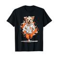 Modisches Hund Streetwear Joggen Design T-Shirt