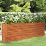 Fioriere,Letto Rialzato da Giardino,Orti rialzati Ruggine 240x40x77 cm Acciaio Corten CNWI760966