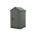 Keter - box casetta darwin 4X4 effetto legno verde salvia 117X125,8XH205 cm 70084