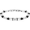 Maserati Armband Edelstahl schwarz, silber Herren