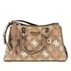 Guess - Handtasche Eliette 4G-Logo Peony Handtaschen Braun Damen