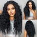 WMYBD Clearence!Deep Wave Lace Front Wigs Human Hair Pre Plucked Deep Curly Transparent Lace Frontal Wigs Human Hair Density Wigs For Women Human Hair Glueless Gifts for Women
