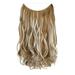 WMYBD Clearence!Fashionable Wig Women s Long Curly Hair Is Big Natural One-piece Hairpiece With Fishline Hairpiece Extension Gifts for Women