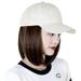 WINDLAND Baseball Wig Hat Women Baseball Cap With Hair Extensions For Women Straight Short Bob Wig Baseball Cap Hair Wig