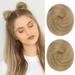 2 PCS Mini Claw Clip in Messy Cat Ears Hair Bun Extensions Wig Accessory Hairpieces for Women Girls