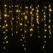 Shellbot String Light Icicle String Lights 13 Ft Icicle String Lights 96 LED Icicle Curtain Lights For Bedroom Party Wedding Xmas Holiday Light Decorations