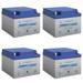 12V 26AH NB Replacement Battery Compatible with BB Battery BP28-12 - 4 Pack