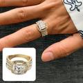 Quinlirra Easter Rings for Women Clearance Alloy Micro Set Zircon Ring Personalized Men s Hip Hop Ring Street Trendy Men s Ring Easter Decor