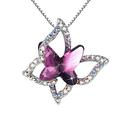 Quinlirra Easter Necklaces for Women Clearance Ladies Crystal Necklace Multicolor Fashion Pendant Necklace Easter Decor