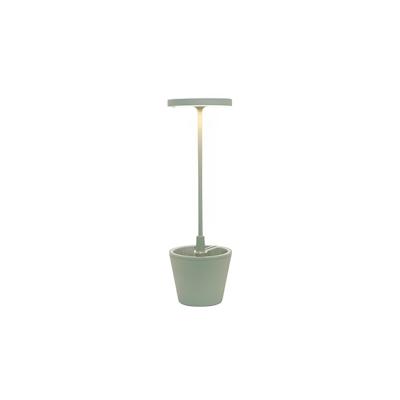 Zafferano Poldina Reverso Sage Green wiederaufladbare und dimmbare LED-Tischleuchte