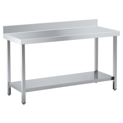 Wandarbeitstisch mit 1 regal zerlegt - 1200x550x850 mm - 1D21551M Eurast Image