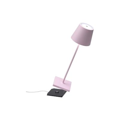 Zafferano Poldina Pro Pink Wiederaufladbare und dimmbare LED-Tischleuchte