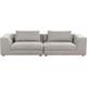 Sofa Couch Upholstered 3 Seater Comfortable Cosy Cushioned Armrests Living Room Modern Light Grey Lermon - Grey