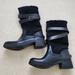 Coach Shoes | Coach Zena Black Leather, Shearling, Rubber Winter Cold Weather Snow Boots Sz7 | Color: Black | Size: 7