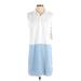 Altuzarra for Target Casual Dress - Shift High Neck Sleeveless: White Stripes Dresses - Women's Size Small