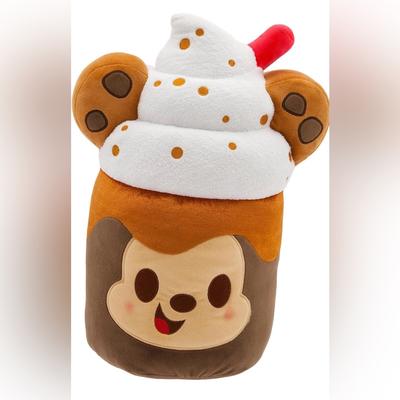 Disney Toys | Disney Store Official Munchlings Plush-Mickey Mouse As Iced Cookie Latte | Color: Brown/Cream | Size: 16”