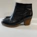 Madewell Shoes | Madewell Ankle Boots Womens Size 6 Black Leather Booties Block Heel Casual | Color: Black | Size: 6