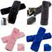 Soft Imitation Rabbit Fur Car Seat Belt Protector Cover Shoulder Pad, Neck Support Pad Winter Plush Seat Belt Cover For Car Interior