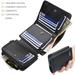 1pc Men's Short Multi-card Slots Three-fold Zipper Coin Pocket Wallet Fashion Thin Card Bag Give Gifts To Men On Valentine's Day