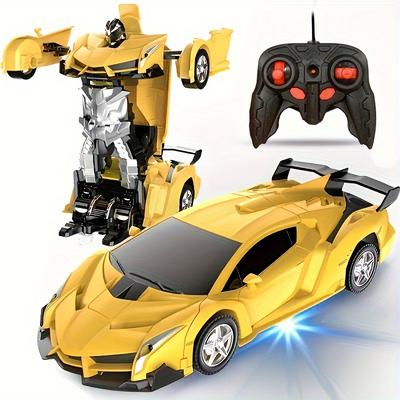 Remote Control Car Transforms Into A Robot - 360Â° Rotating Drifting, Perfect Christmas/birthday Gift For Boys & Girls!