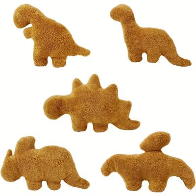 8 Style Dino And Chicken Nugget Plush Pillows Steg...