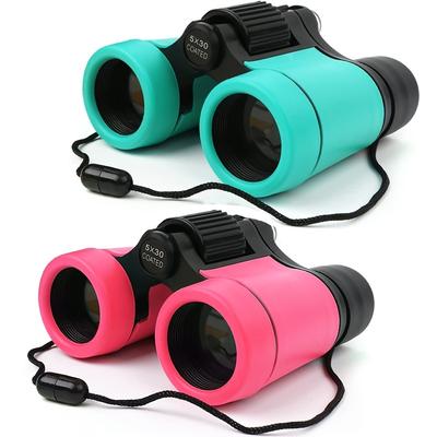 Shock-proof Binoculars Set: Perfect Educational Toy For Boys & Girls Bird Watching, Hunting, & Hiking!