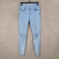 Levi's Jeans | Levis 720 Jeans Womens 25 High Rise Super Skinny Medium Wash Blue Denim Stretch | Color: Blue | Size: 25