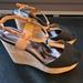 Coach Shoes | Coach Wedge Sandals | Color: Black/Tan | Size: 9.5