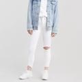 Levi's Jeans | Levi's High Rise Skinny White Denim Ankle Jeans Stretch Slim Twill Size 28 | Color: White | Size: 28