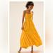 Anthropologie Dresses | Anthropologie Let Me Be Cutout Tiered Dress Color: Mango | Color: Yellow | Size: M