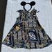 Disney Dresses | Disney Store Mickey Mouse And Friends Polynesian Resort Dress Size Xxs Rayon | Color: Blue | Size: Xxs