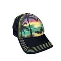 Disney Accessories | Disney Mickey Trucker Mesh Baseball Cap Hat Sunset Beach Summer | Color: Green | Size: Os