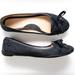 Coach Shoes | Coach Josie Ballet Flat Signature Jacquard Logo C Black Lace Up Size 8.5 | Color: Black | Size: 8.5