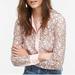 J. Crew Tops | J. Crew Button Up Lace Top Size 6 | Color: Black/Pink | Size: 6