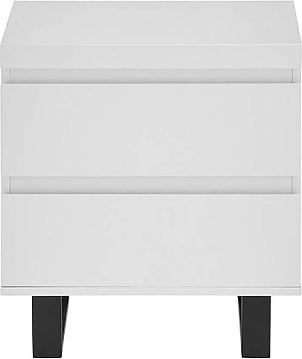 Kommode MCA FURNITURE "AUSTIN Kommode", weiß (modern weiß), B:51cm H:54cm T:40cm, Holzwerkstoff, Sideboards, Kommode, Schubkasten mit Selbsteinzug